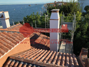 villa for sale Venice pellestrina island layout roof